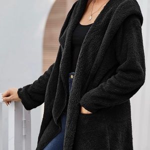 KNEELENGTH (APPROX) TEDDYBEAR COAT WITH HOOD new wo tags